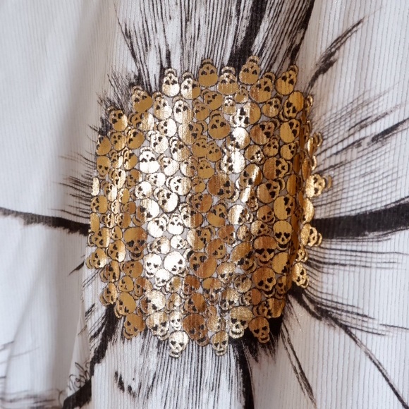 LAUREN MOSHI Foil Skull Flower Shirt - Picture 3 of 7
